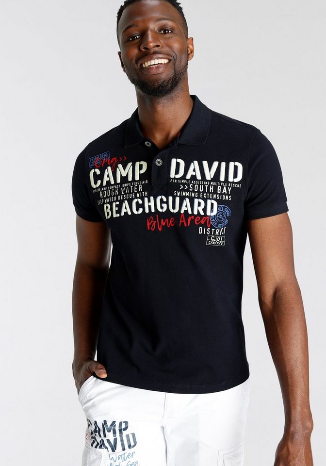 CAMP DAVID Poloshirt in hochwertiger Piqué-Qualität von CAMP DAVID