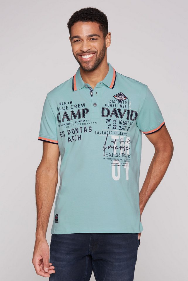 CAMP DAVID Poloshirt mit Logo Artworks von CAMP DAVID