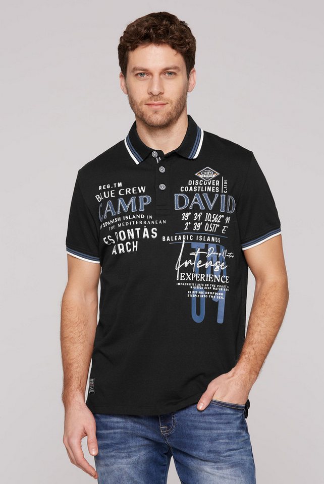 CAMP DAVID Poloshirt mit Logo Artworks von CAMP DAVID