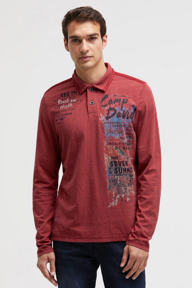 CAMP DAVID Poloshirt mit Seitenschlitze von CAMP DAVID
