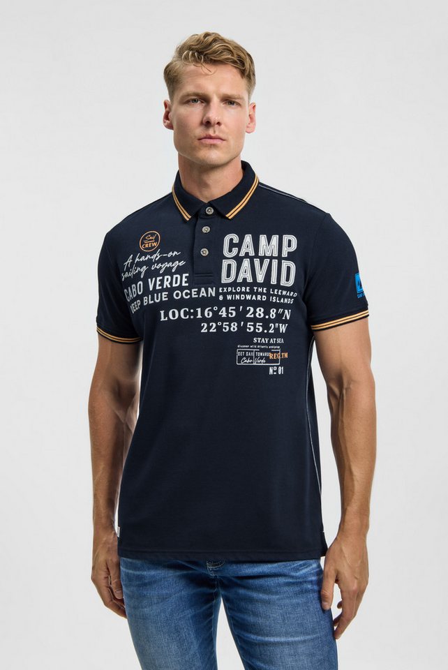 CAMP DAVID Poloshirt mit Seitenschlitze von CAMP DAVID