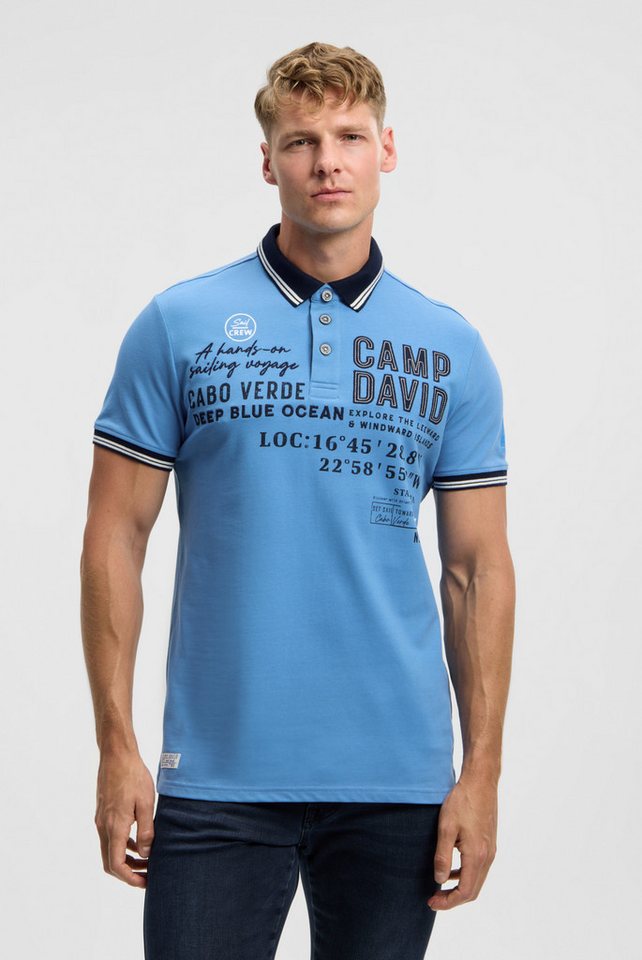 CAMP DAVID Poloshirt mit Seitenschlitze von CAMP DAVID