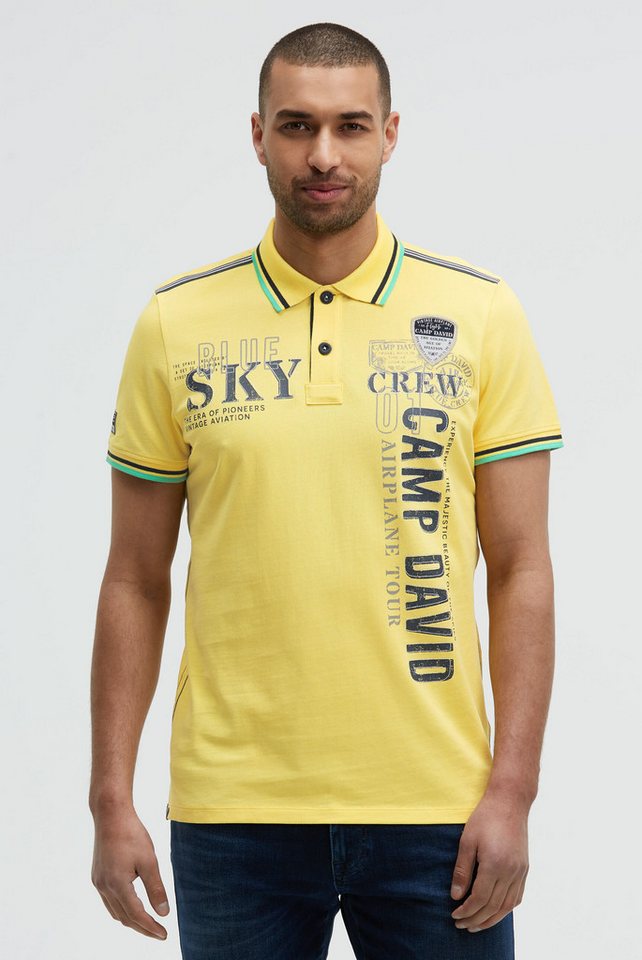 CAMP DAVID Poloshirt mit Seitenschlitze von CAMP DAVID