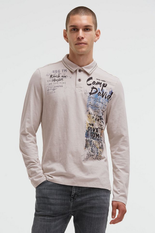 CAMP DAVID Poloshirt mit Seitenschlitze CAMP DAVID Poloshirt mit Seitenschlitze von CAMP DAVID