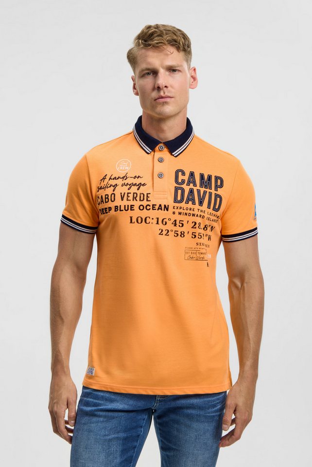 CAMP DAVID Poloshirt mit Seitenschlitze von CAMP DAVID