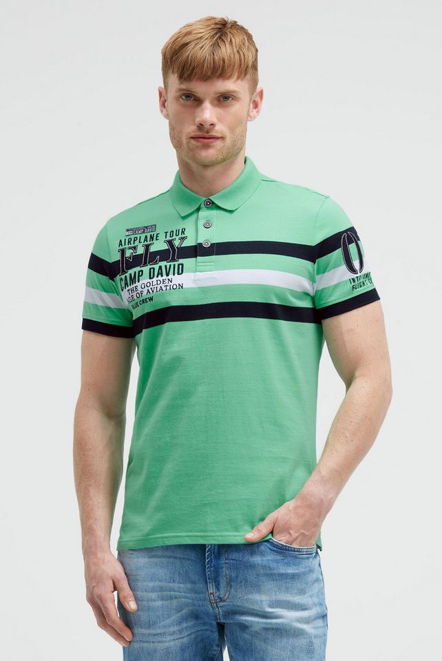 CAMP DAVID Poloshirt mit Stickerei von CAMP DAVID
