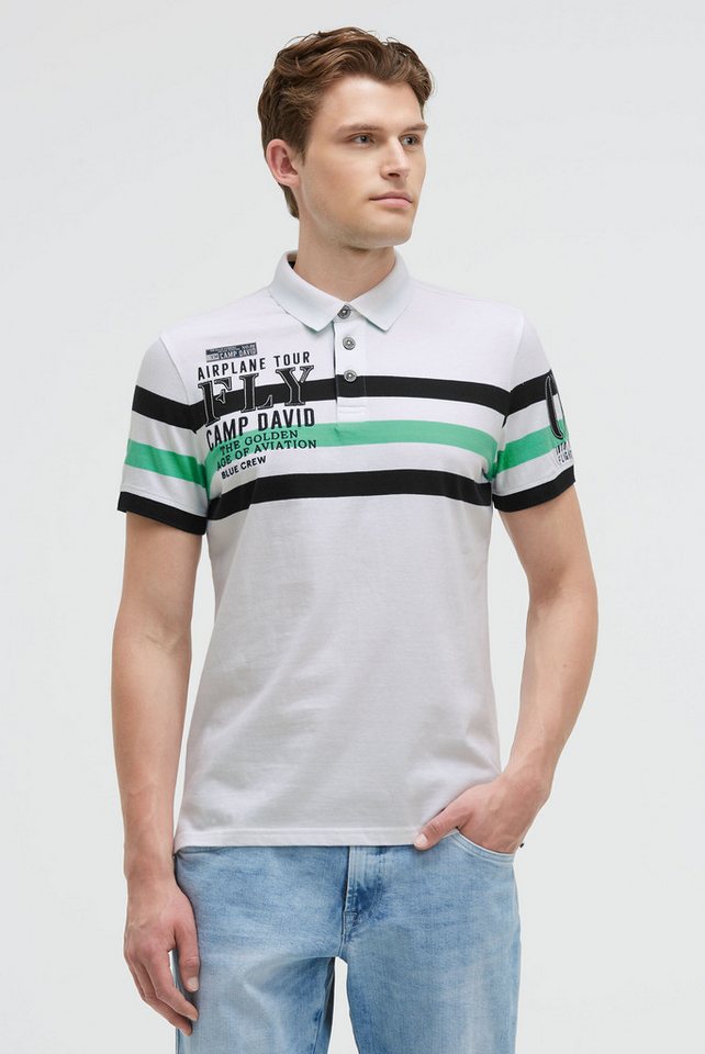 CAMP DAVID Poloshirt mit Stickerei von CAMP DAVID
