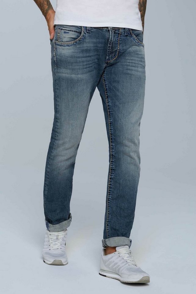 CAMP DAVID Regular-fit-Jeans Münztasche mit Ziernaht von CAMP DAVID