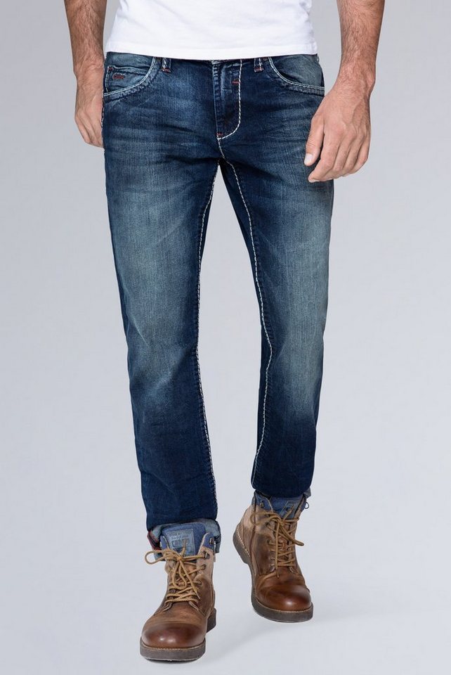 CAMP DAVID Regular-fit-Jeans mit Kontrast-Riegel von CAMP DAVID