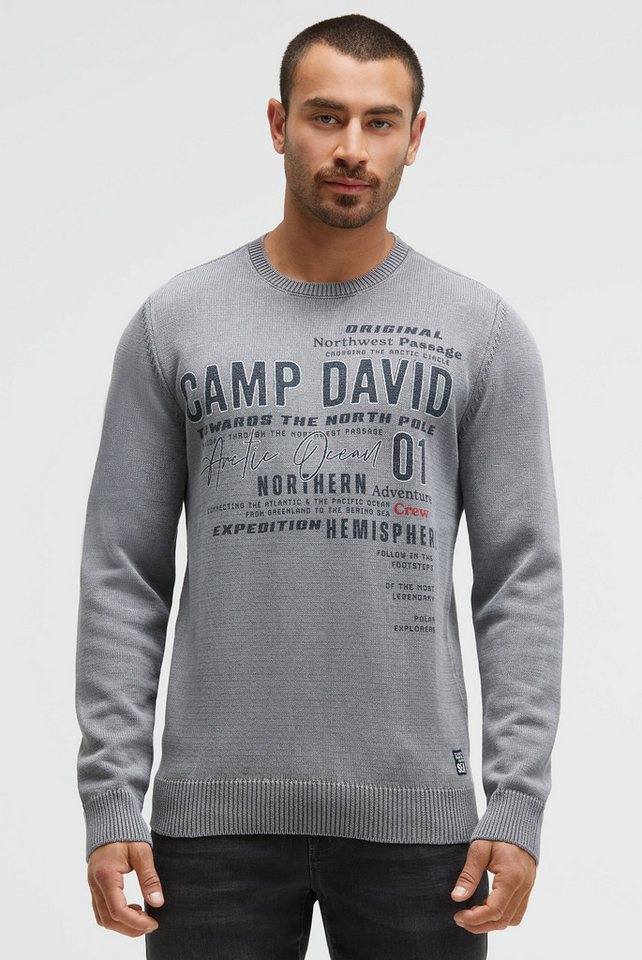 CAMP DAVID Rundhalspullover aus Baumwolle von CAMP DAVID