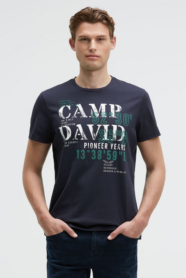 CAMP DAVID Rundhalsshirt aus Baumwolle von CAMP DAVID