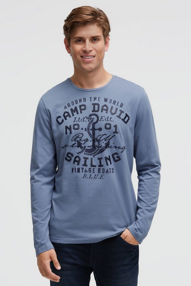 CAMP DAVID Rundhalsshirt aus Baumwolle von CAMP DAVID