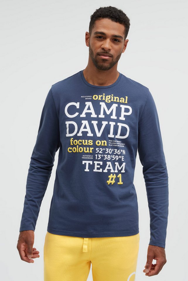 CAMP DAVID Rundhalsshirt aus Baumwolle von CAMP DAVID