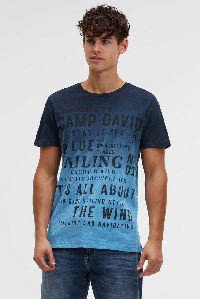 CAMP DAVID Rundhalsshirt mit Farbverlauf von CAMP DAVID