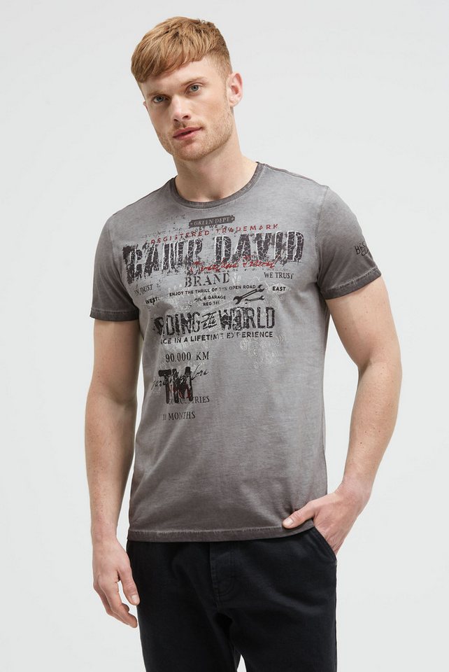 CAMP DAVID Rundhalsshirt mit Kontrastnähten von CAMP DAVID