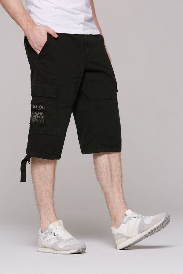 CAMP DAVID Skaterbermudas mit Webstreifen und Prints von CAMP DAVID