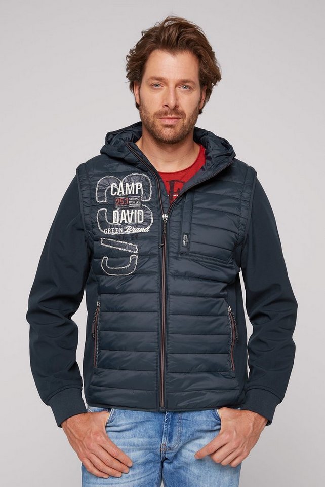CAMP DAVID Softshelljacke mit Label-Applikationen beidseitig von CAMP DAVID