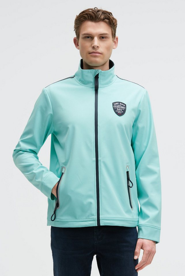 CAMP DAVID Softshelljacke mit verstellbarem Gummizug im Saum von CAMP DAVID