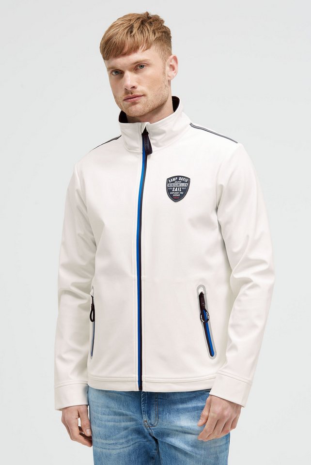CAMP DAVID Softshelljacke mit verstellbarem Gummizug im Saum von CAMP DAVID