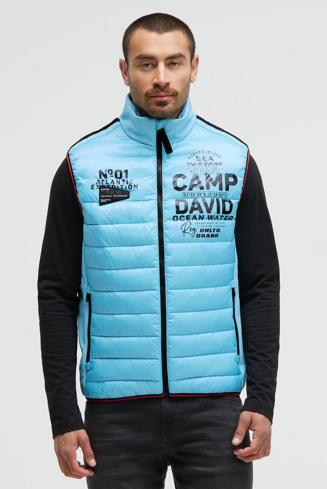 CAMP DAVID Steppweste mit Windfangleiste von CAMP DAVID