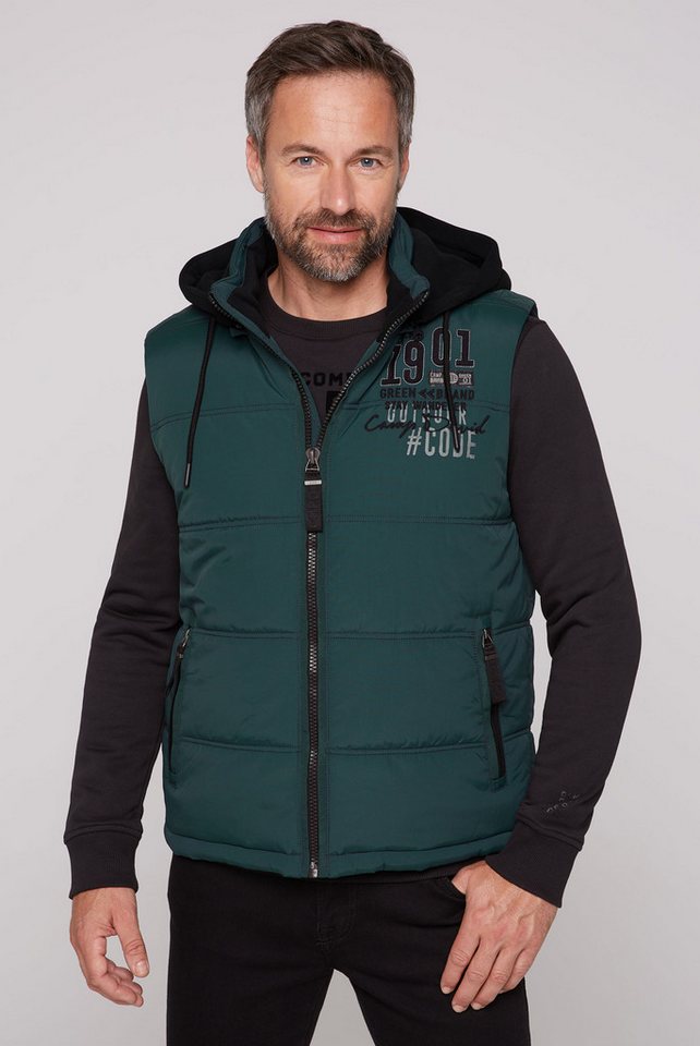 CAMP DAVID Steppweste mit abtrennbarer Sweatkapuze von CAMP DAVID