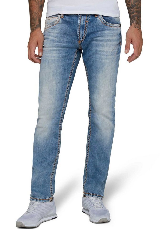 CAMP DAVID Straight-Jeans NI:CO:R611 mit markanten Steppnähten von CAMP DAVID