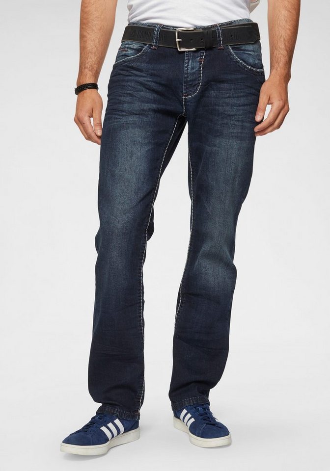 CAMP DAVID Straight-Jeans NI:CO:R611 mit markanten Steppnähten von CAMP DAVID