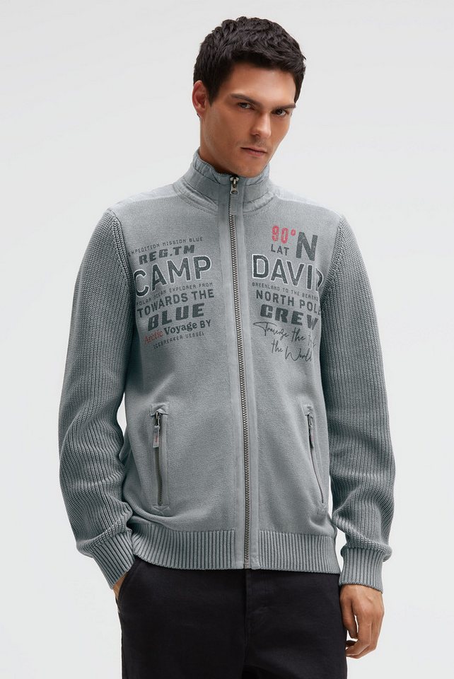 CAMP DAVID Strickjacke mit Reißverschlusstaschen von CAMP DAVID