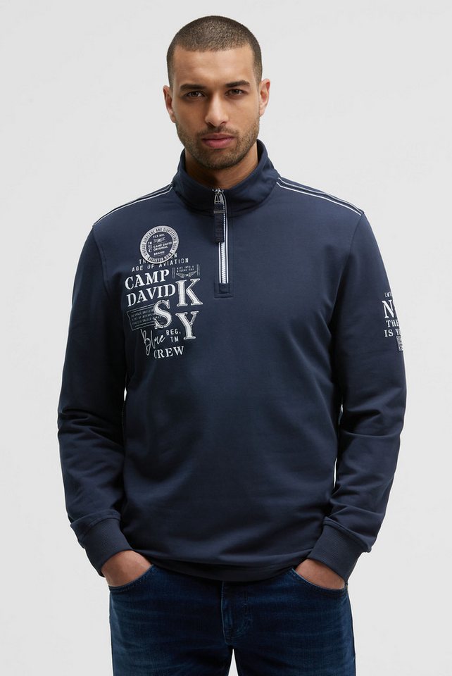 CAMP DAVID Sweater mit Kontrastnähten von CAMP DAVID