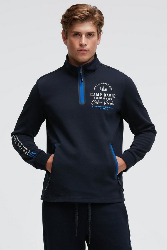 CAMP DAVID Sweater mit Reißverschluss-Taschen von CAMP DAVID