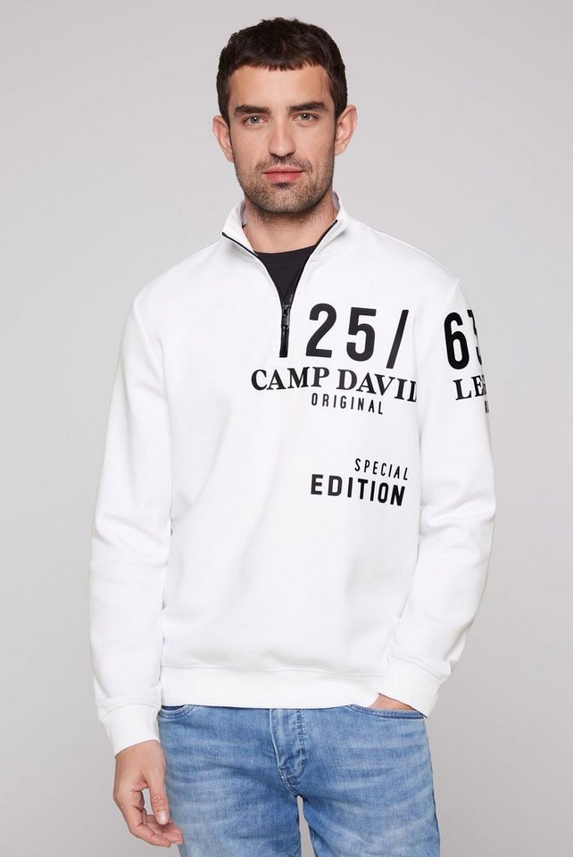 CAMP DAVID Sweater mit Zipper am Stehkragen von CAMP DAVID