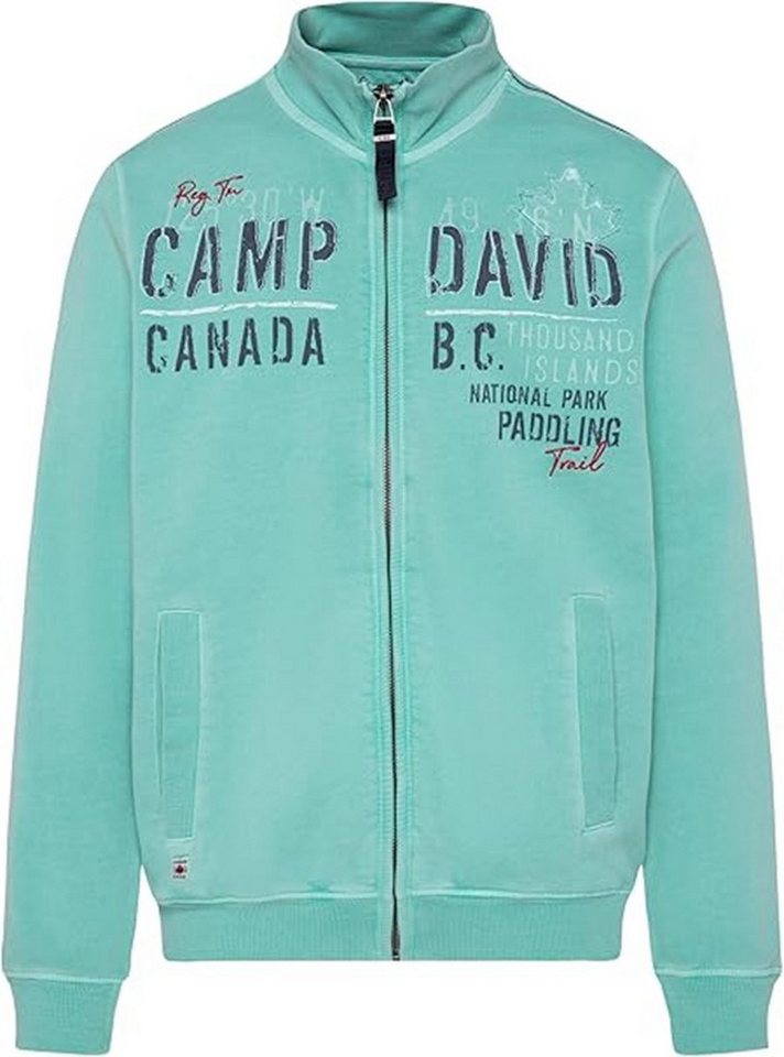CAMP DAVID Sweatjacke mit Logo-Applikationen von CAMP DAVID