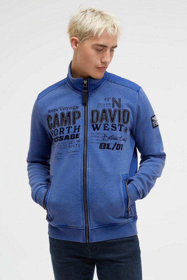 CAMP DAVID Sweatjacke mit Reißverschlusstaschen von CAMP DAVID