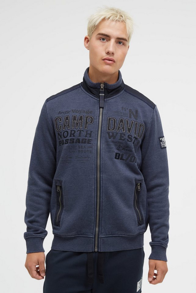 CAMP DAVID Sweatjacke mit Reißverschlusstaschen von CAMP DAVID