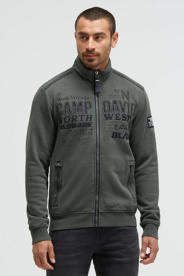 CAMP DAVID Sweatjacke mit Reißverschlusstaschen von CAMP DAVID