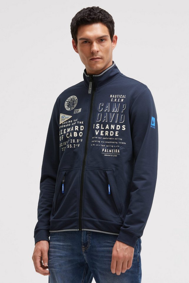 CAMP DAVID Sweatjacke mit reflektierenden Details von CAMP DAVID