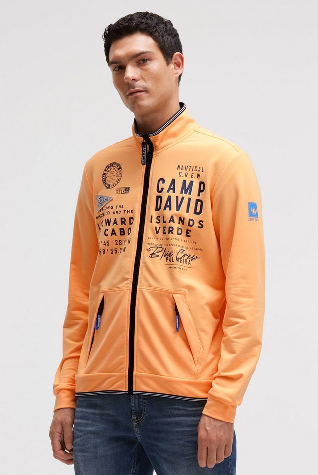 CAMP DAVID Sweatjacke mit reflektierenden Details von CAMP DAVID