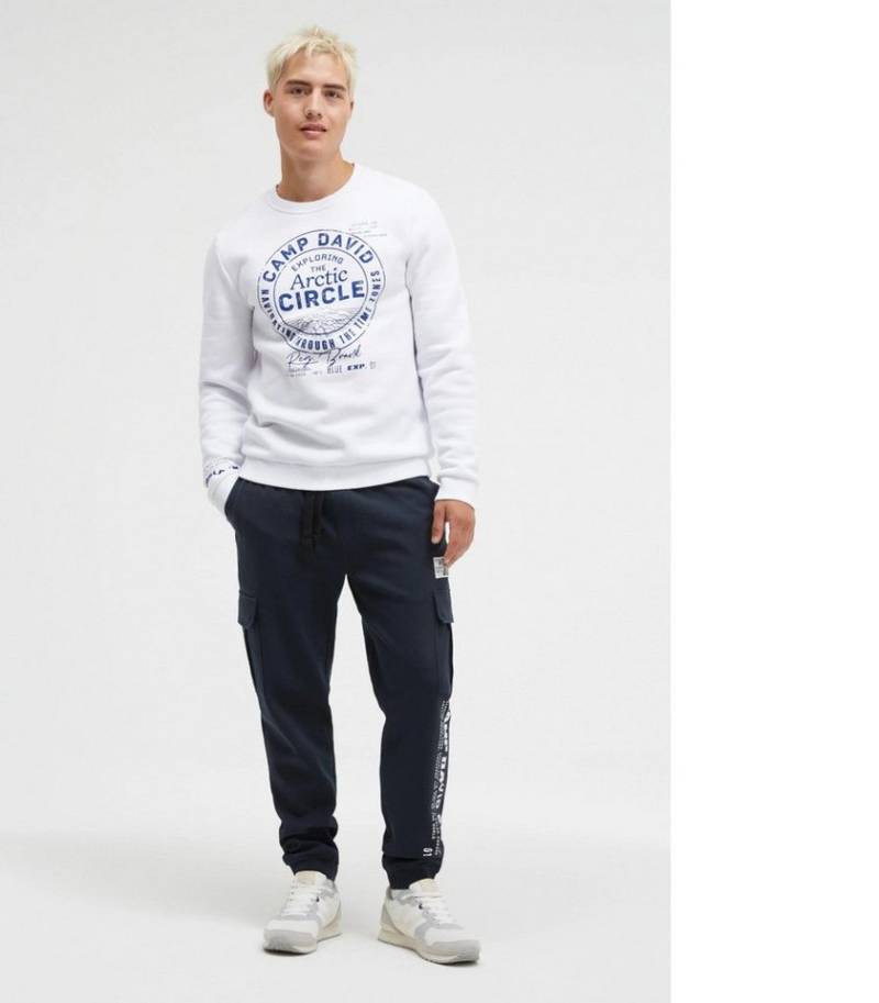 CAMP DAVID Sweatshirt,Sweatshirt mit Puffprint power mit Baumwolle von CAMP DAVID