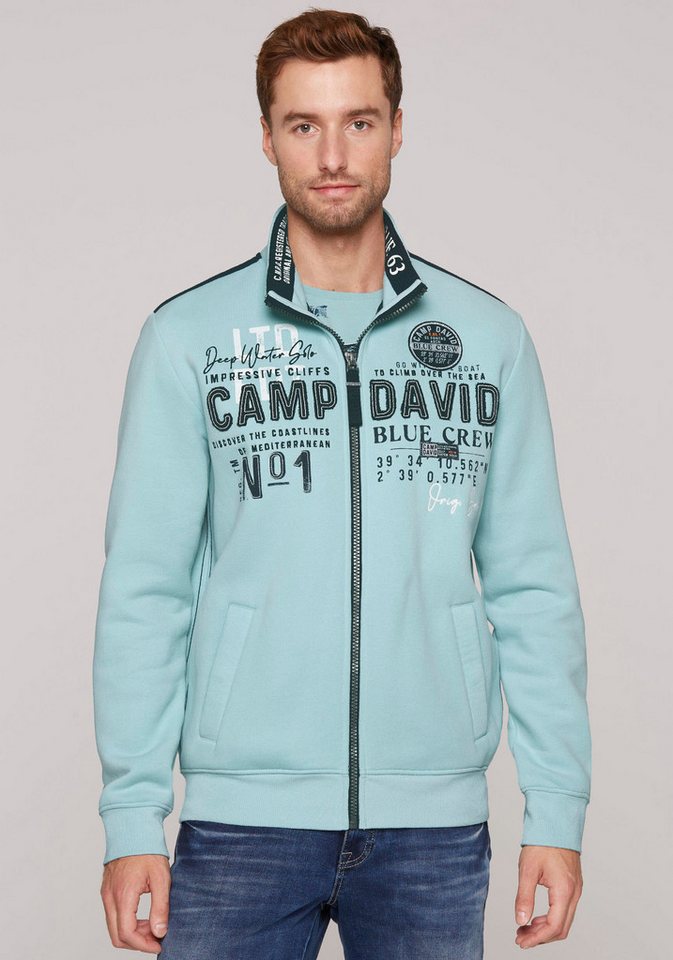 CAMP DAVID Sweatshirt mit Label-Applikationen von CAMP DAVID