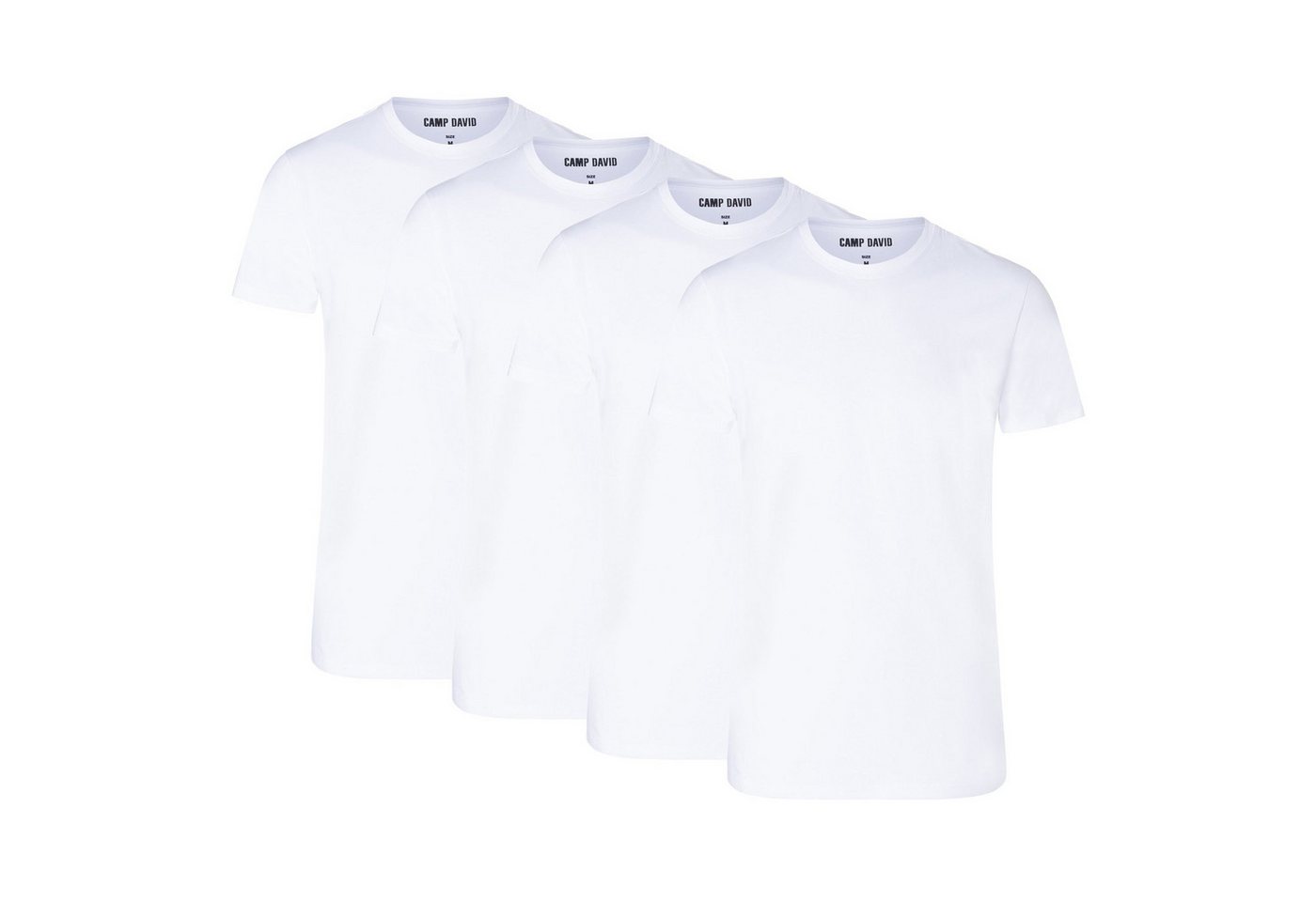 CAMP DAVID T-Shirt Herren T-Shirt 4er Pack Baumwolle (Packung, 4er Pack) von CAMP DAVID