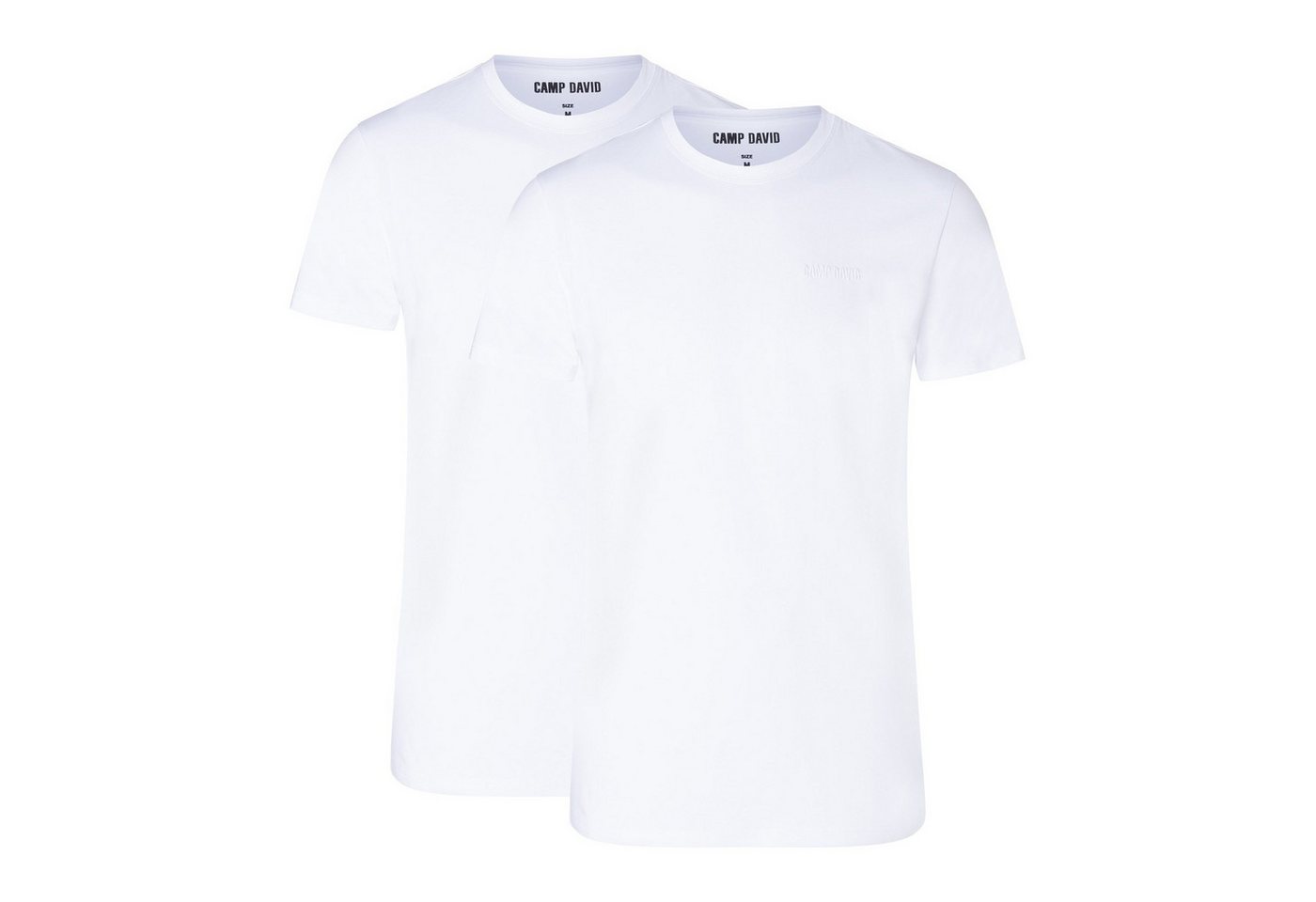 CAMP DAVID T-Shirt Herren T-Shirt 2er Pack Baumwolle (Packung, 2er Pack) von CAMP DAVID