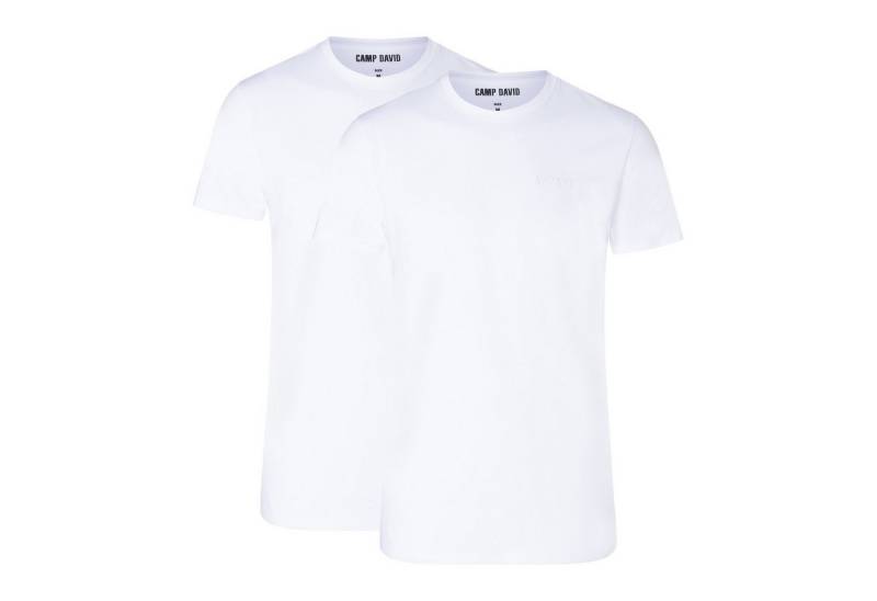 CAMP DAVID T-Shirt Herren T-Shirt 2er Pack Baumwolle (Packung, 2er Pack) von CAMP DAVID