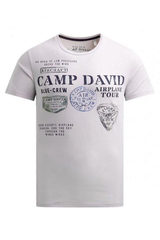 CAMP DAVID T-Shirt Rundhals mit Photoprint von CAMP DAVID