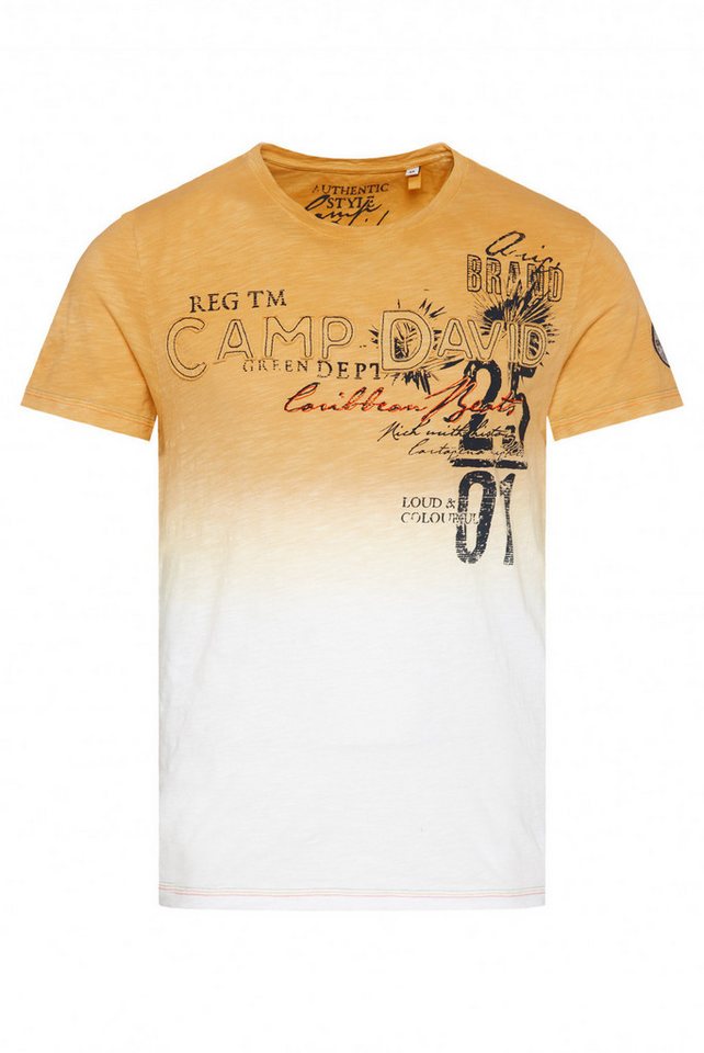 CAMP DAVID T-Shirt im Dip Dye Look von CAMP DAVID