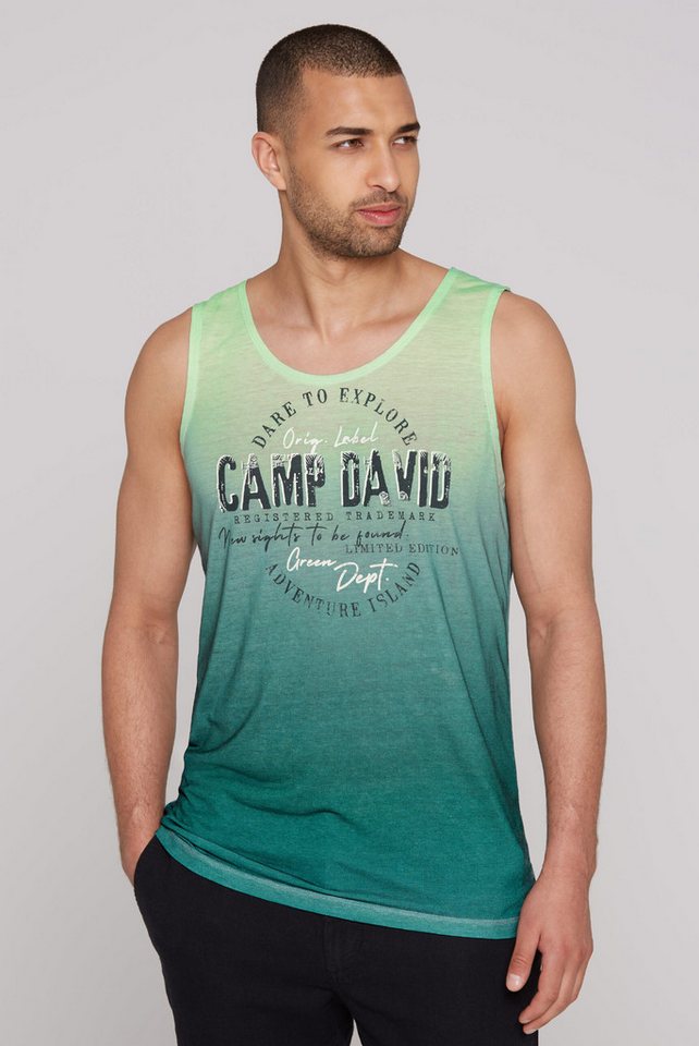 CAMP DAVID Tanktop mit Logo Print von CAMP DAVID