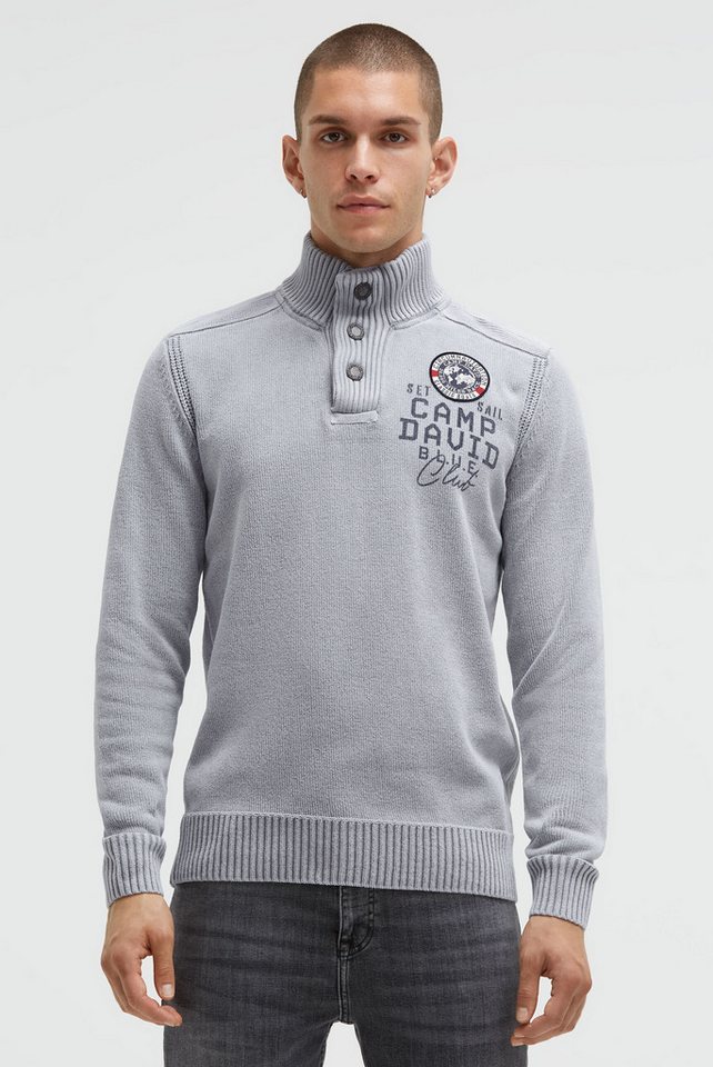 CAMP DAVID Troyer im Stone Washed Look von CAMP DAVID