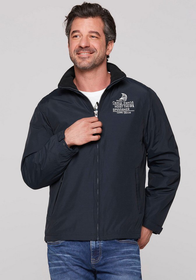CAMP DAVID Windbreaker mit Logostickereien von CAMP DAVID