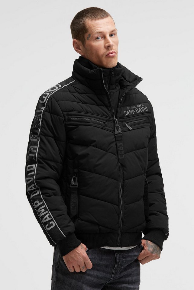 CAMP DAVID Winterjacke mit Rippbündchen im Ärmel von CAMP DAVID