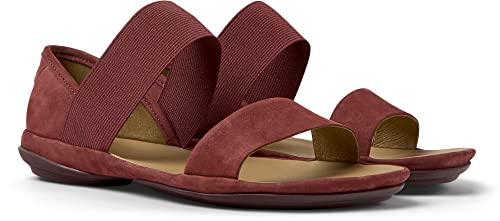 Camper Damen Right Nina 21735 Flat Sandal, Burgund 085, 37 EU von Camper