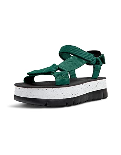 Camper Damen Oruga Up K200851 Sandal, Grün 016, 38 EU von Camper